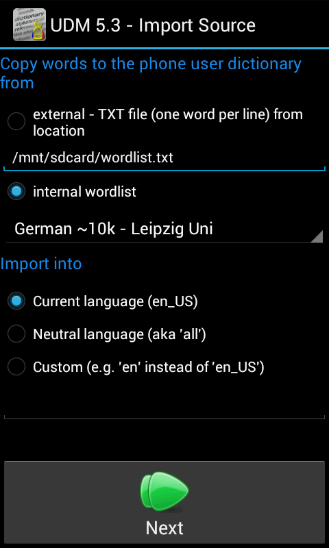 User Manager Dictionary (UDM) - Presentation